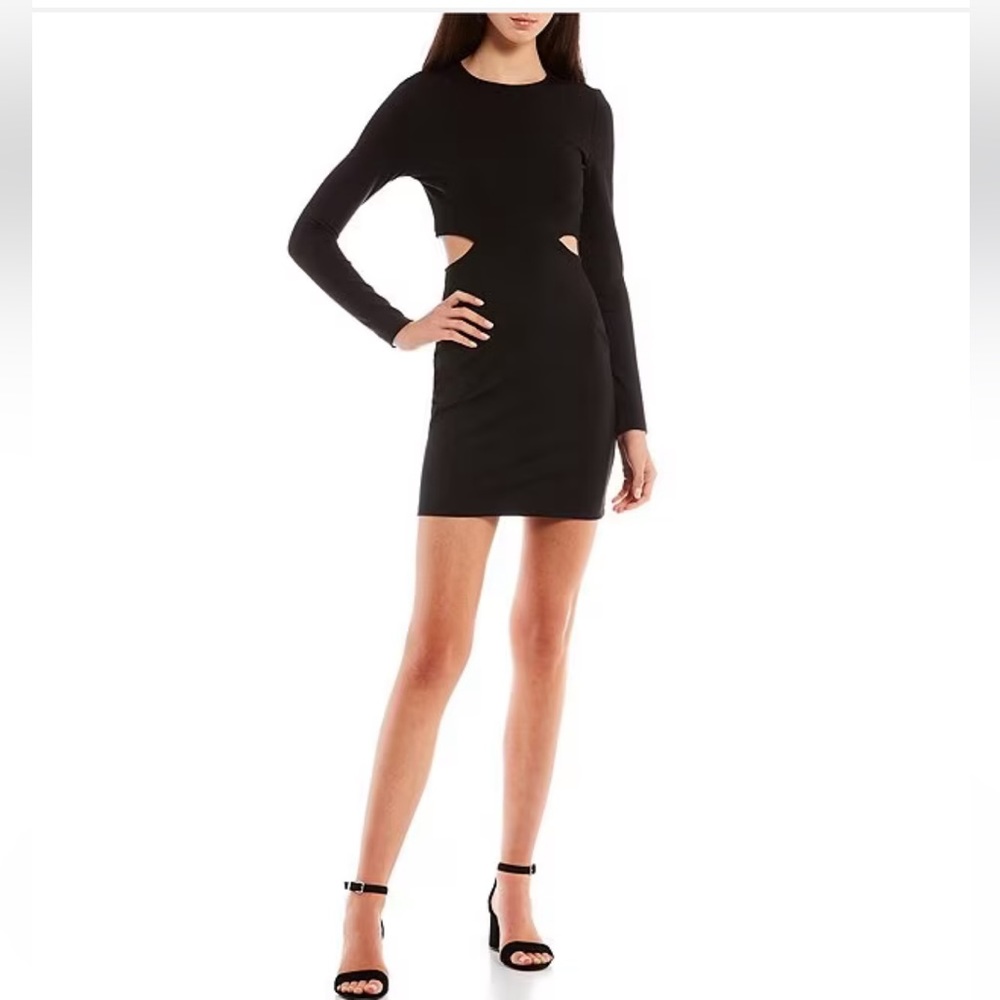 NWT GIANNI BINI Long Sleeve Cut Out Mini Dress